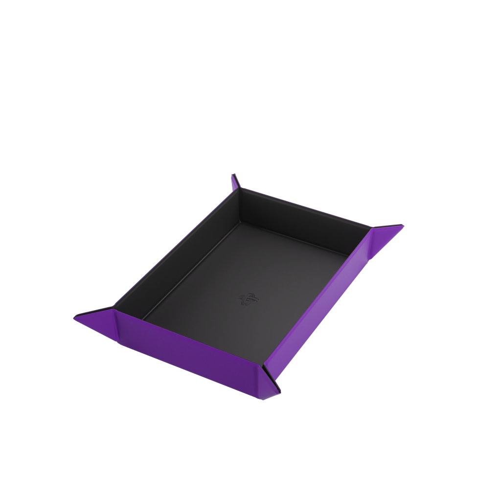 Magnetic Dice Tray Rectangular - Black/Purple