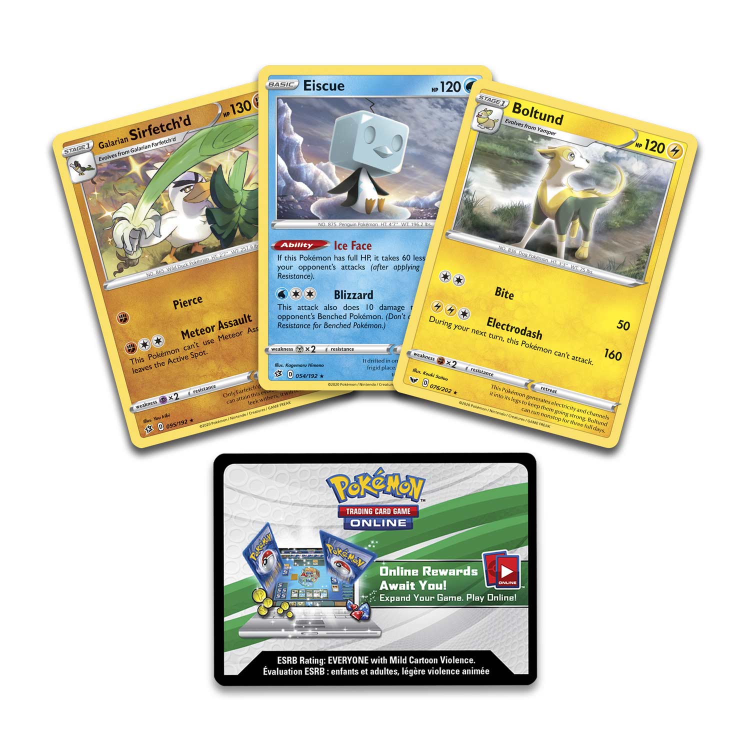 Pokemon: Knock Out Collection - Boltund, Eiscue & Galarian Sirfetch'd