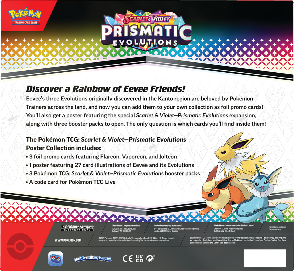 Pokemon: Prismatic Evolutions Poster Collection