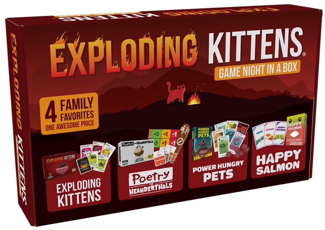 Exploding Kittens: Game Night in a Box