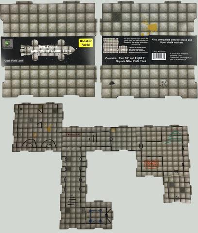 Dry Erase Dungeon Tiles: Steel Plate Square Booster Pack