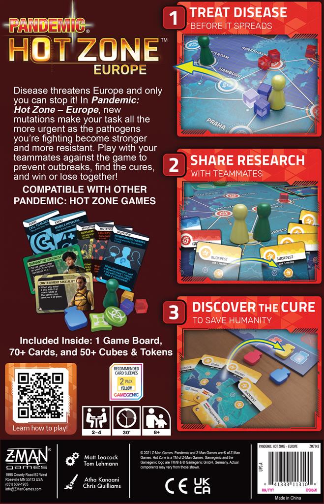 Pandemic Hot Zone Europe (ENG)