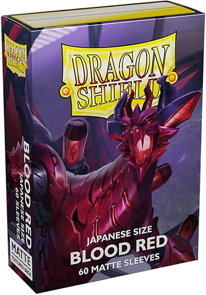 Dragon Shield Sleees Small - Matte Blood Red