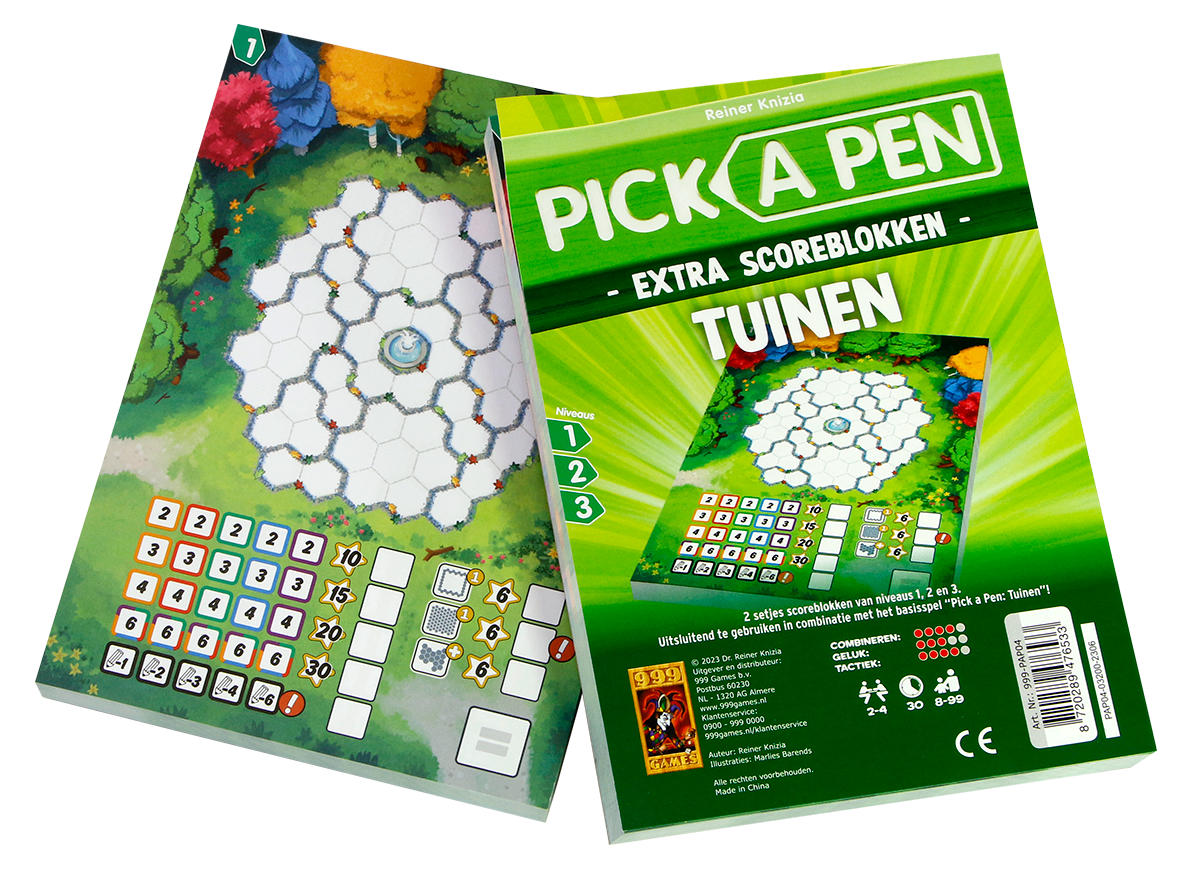 Pick a Pen - Tuinen (Scoreblokken)