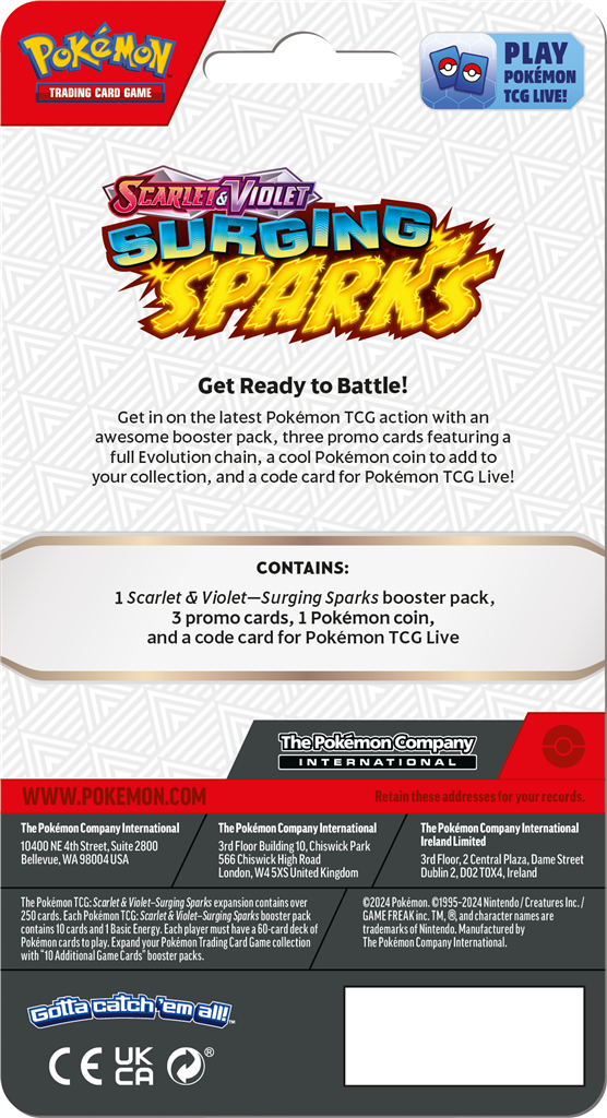 Pokemon Surging Sparks Premium Checklane - Alakazam