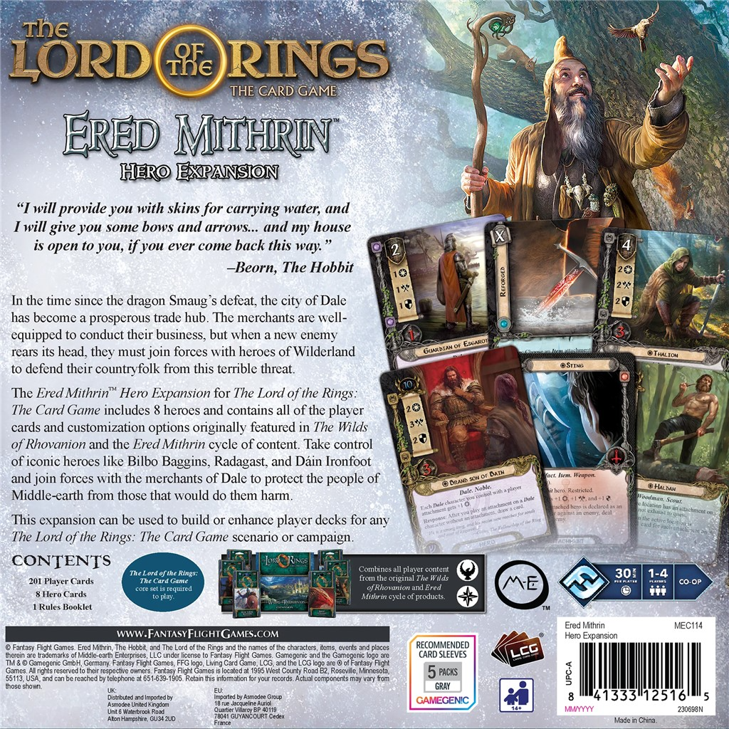 Lord of the Rings: The Card Game - Ered Mithrin Hero Expansion