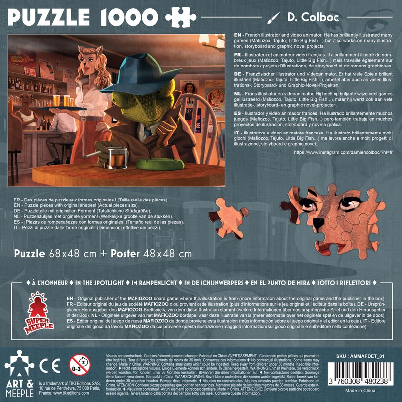 Art&Meeple Puzzle 2400 pcs - Mafiozoo