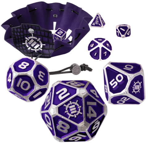 Enchance RPG Dice Set - Purple (Collector's Edition)