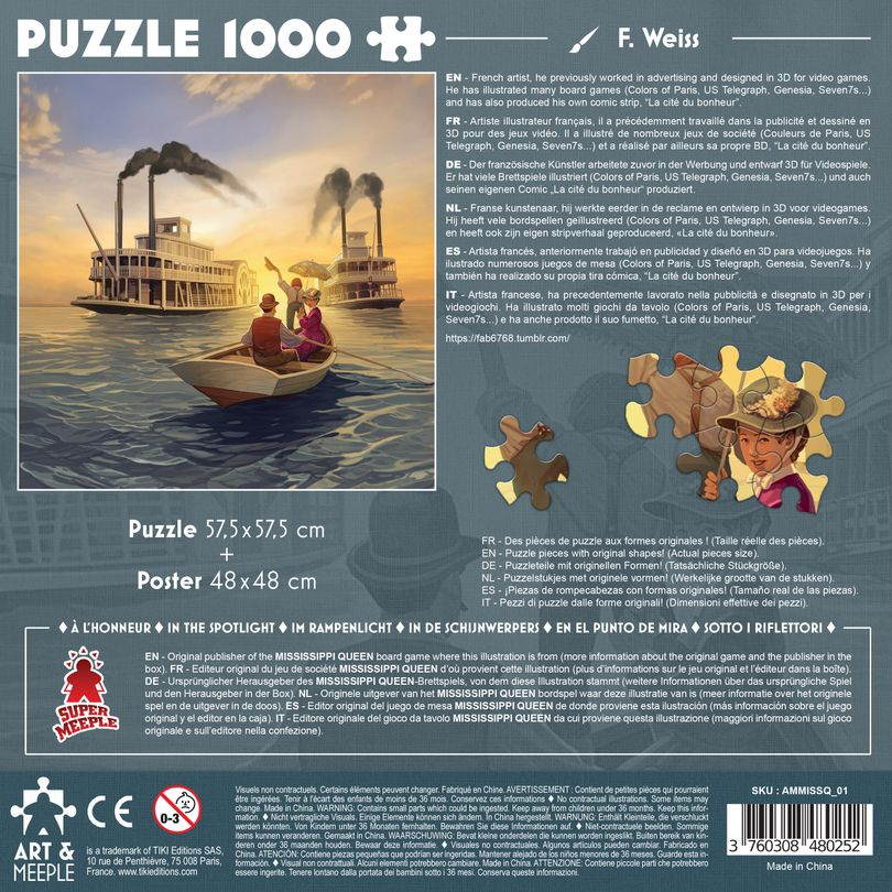 Art&Meeple Puzzle 2400 pcs - Mississippi Queen