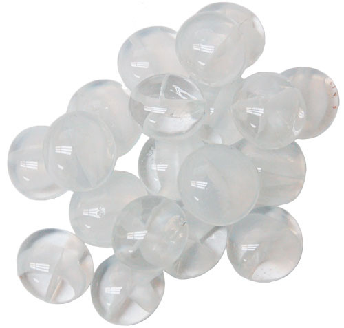 Glass Gaming Stones - Catseye White (40+)