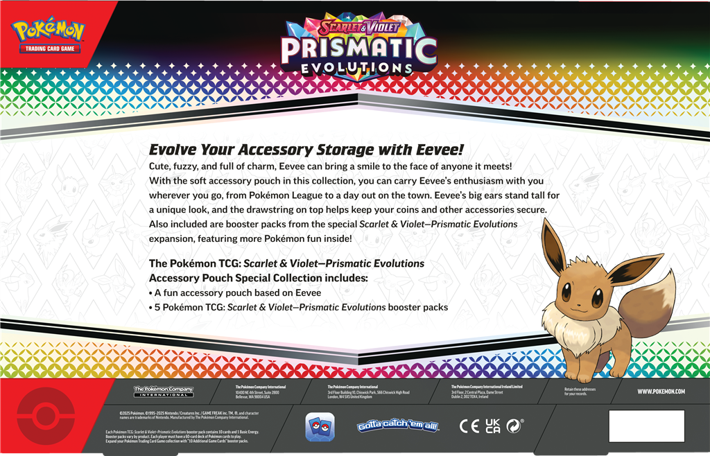 Pokemon: Prismatic Evolutions - Accs Pouch