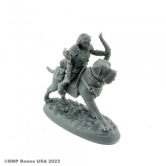 Dungeon Dwellers Bones Female Halfling Dog Rider